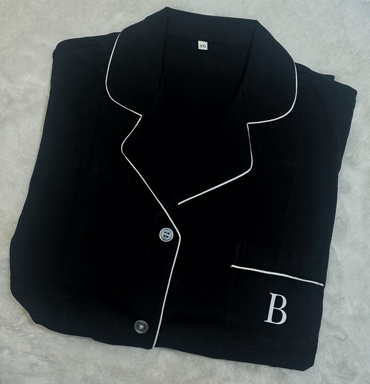 Black Short Cotton Pyjama Set