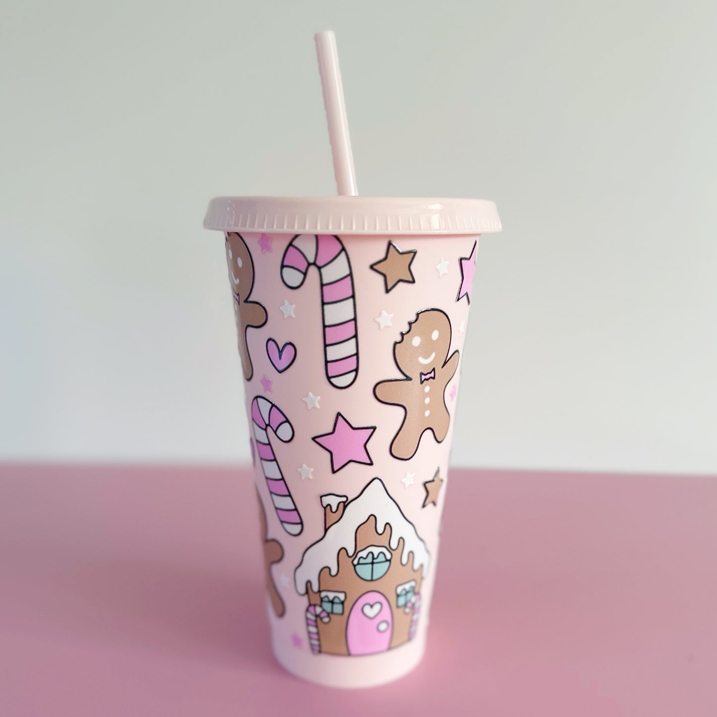 Pink Gingerbread Cold Cup
