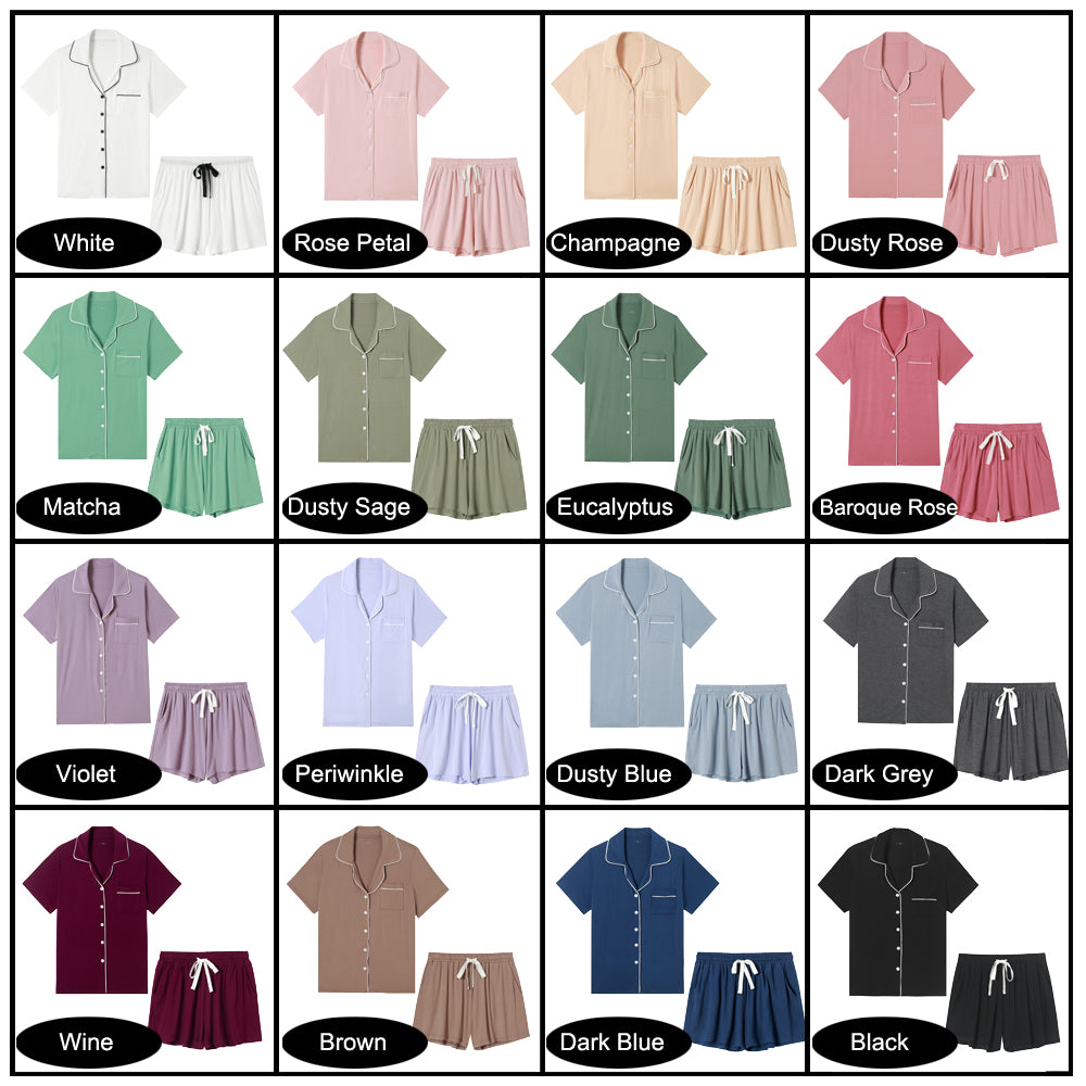 White Super Soft Short Pyjama Set