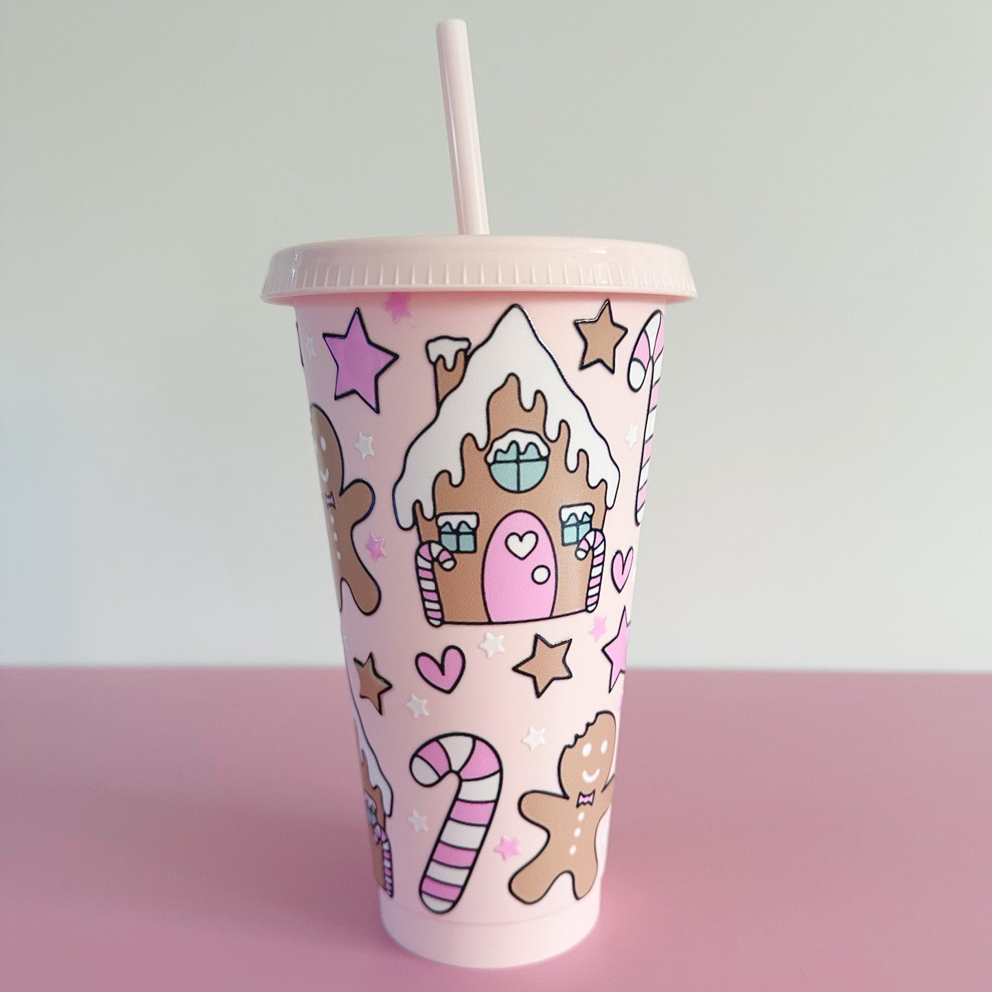 Pink Gingerbread Cold Cup