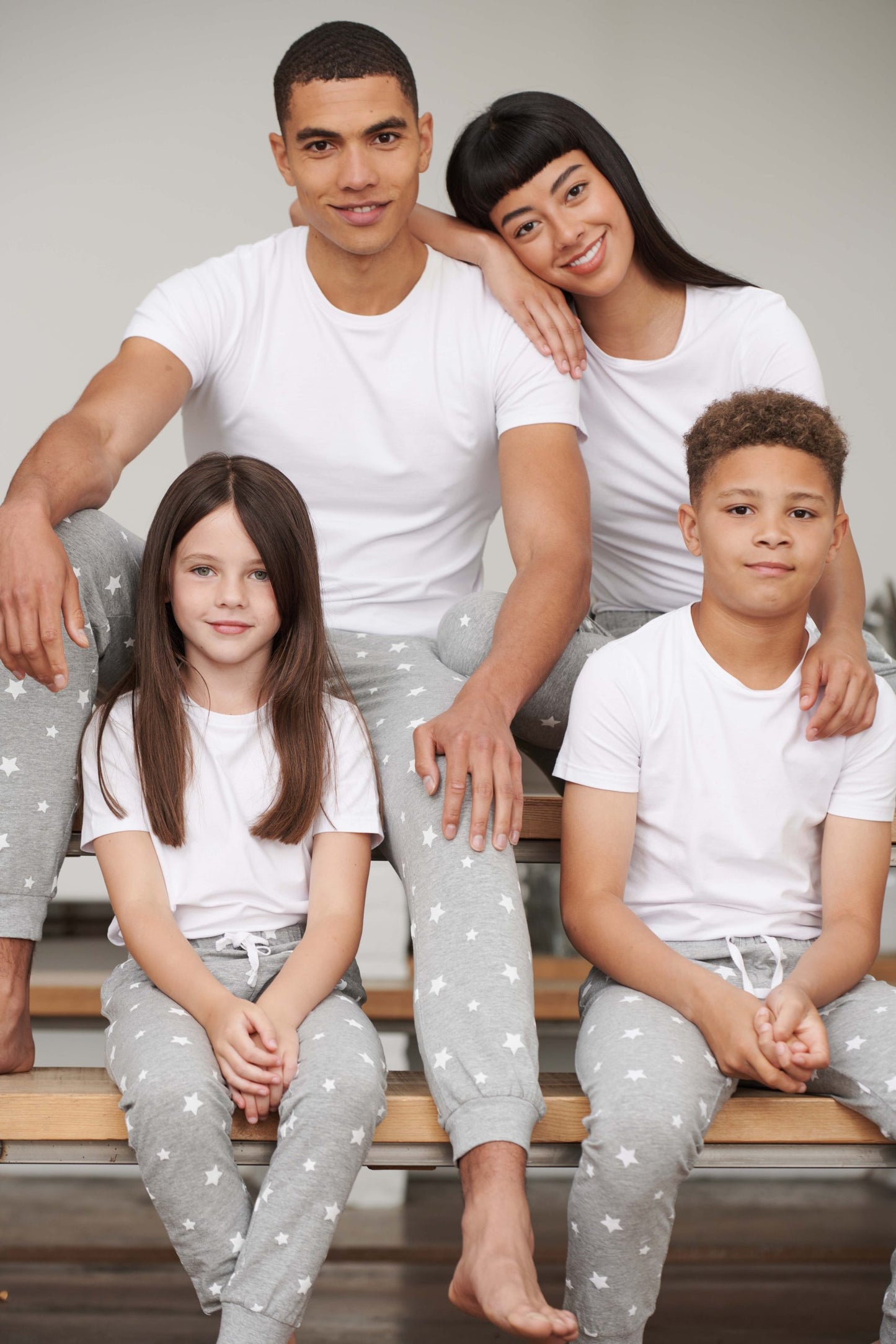 Grey Star Matching Christmas Pyjamas