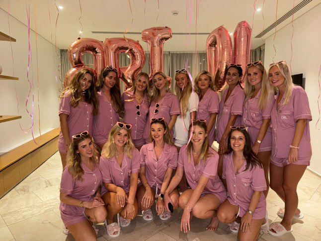 Dusty Rose Pink Personalised Super Soft Short Pyjama Set