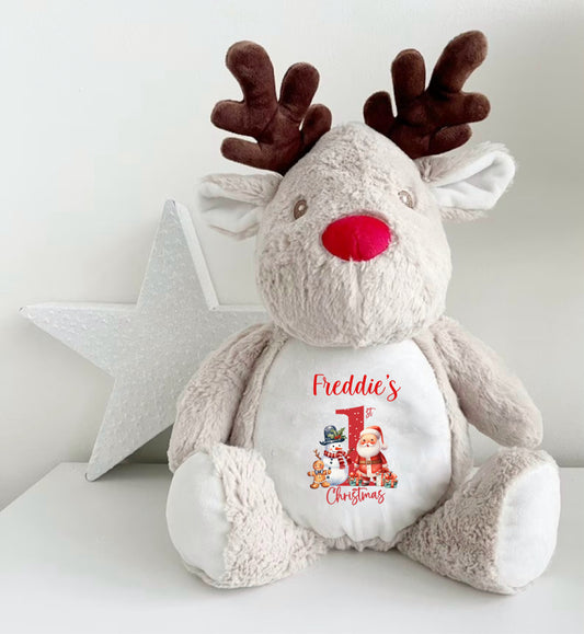 Personalised First Christmas Reindeer