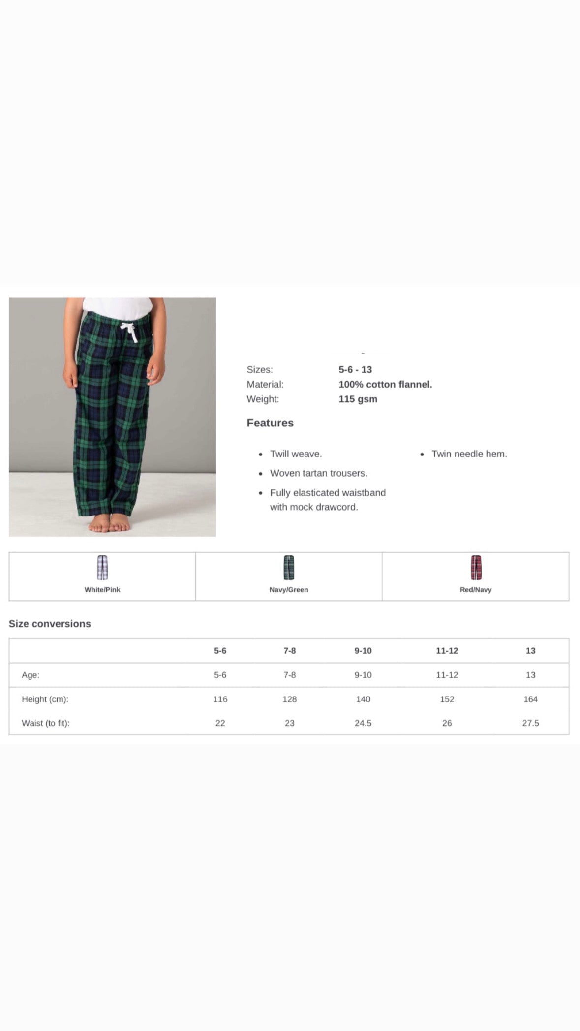 Christmas Crew Family Matching Tartan Pyjamas
