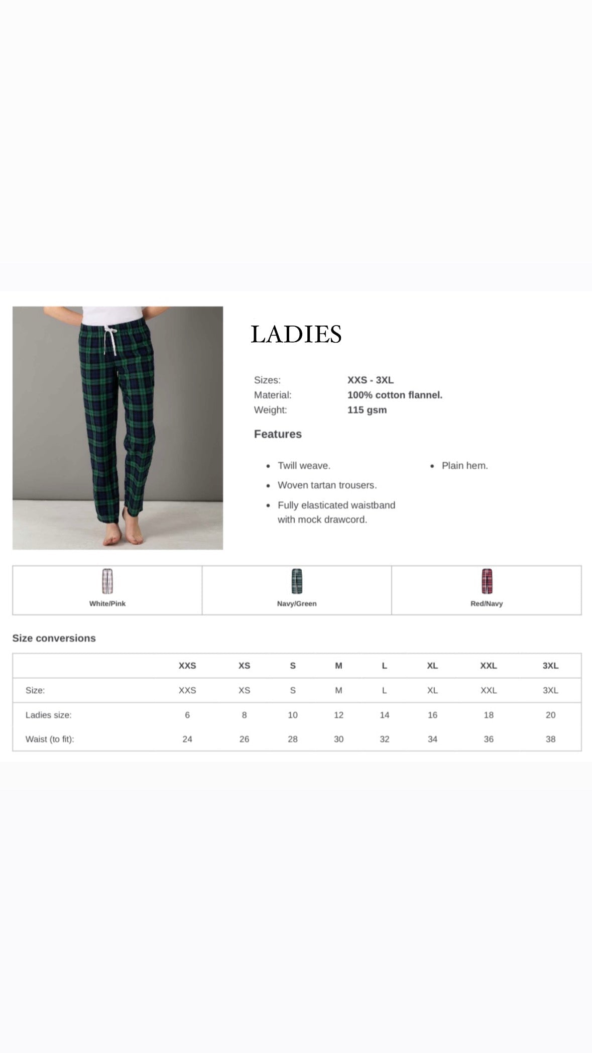 Green Tartan Matching Christmas Believes Pyjamas