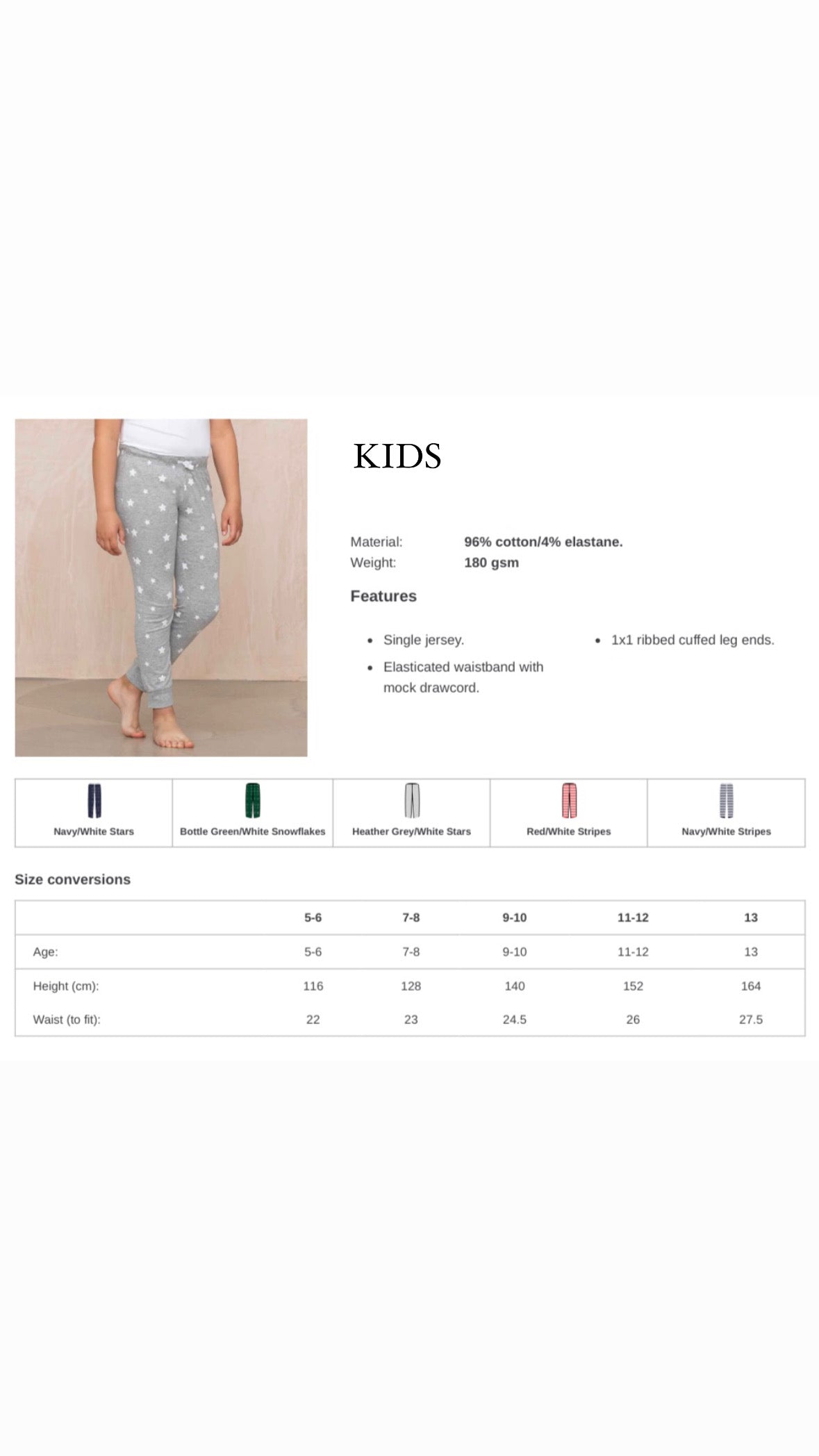 Grey Star Matching Christmas Pyjamas