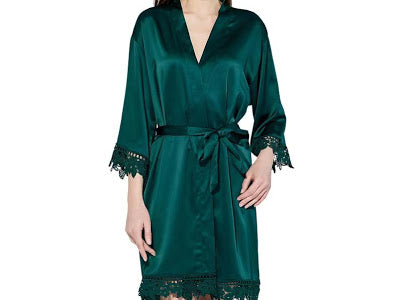Bellissima Personalised Satin Lace Script Robe