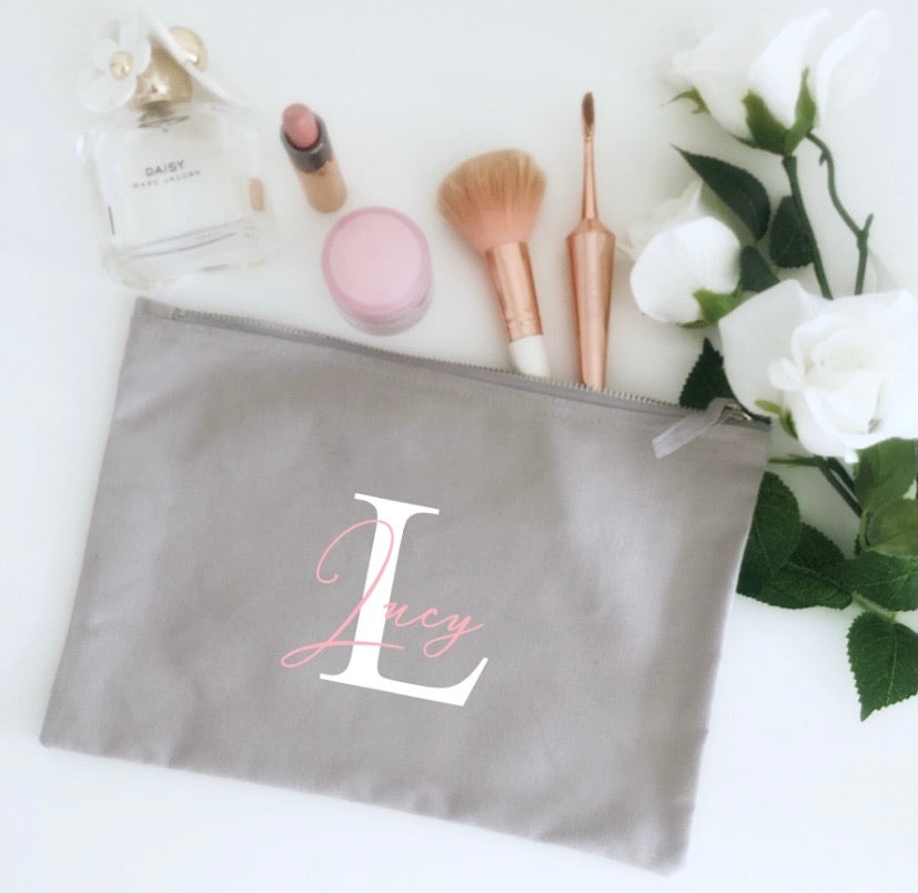 Personalised Monogram Make Up Bag