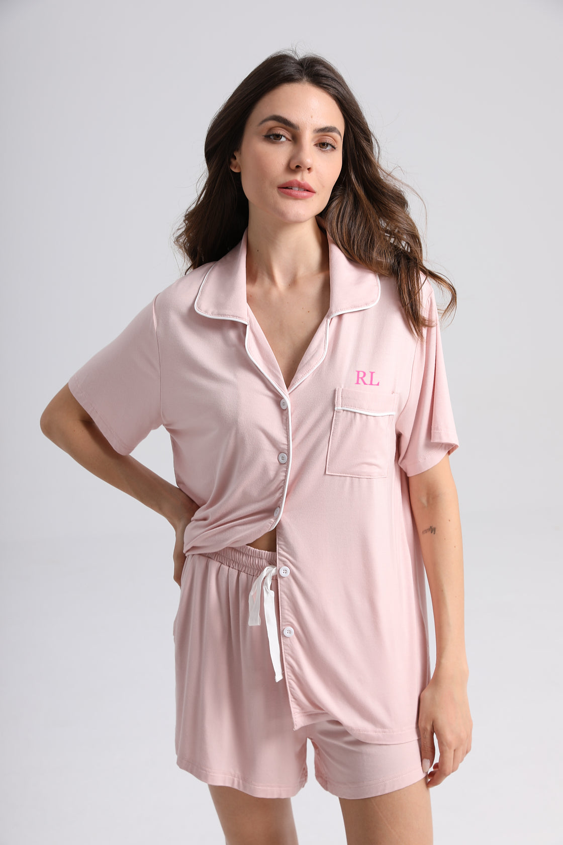 Rose Petal Pink Super Soft Short Pyjama Set