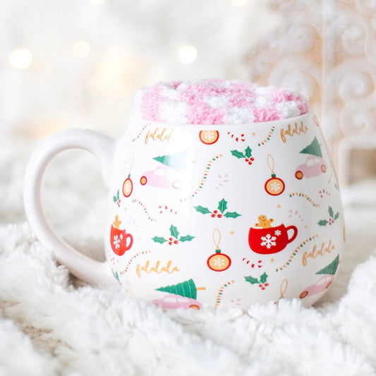 Sugarplum Christmas Mug & Socks Gift Set