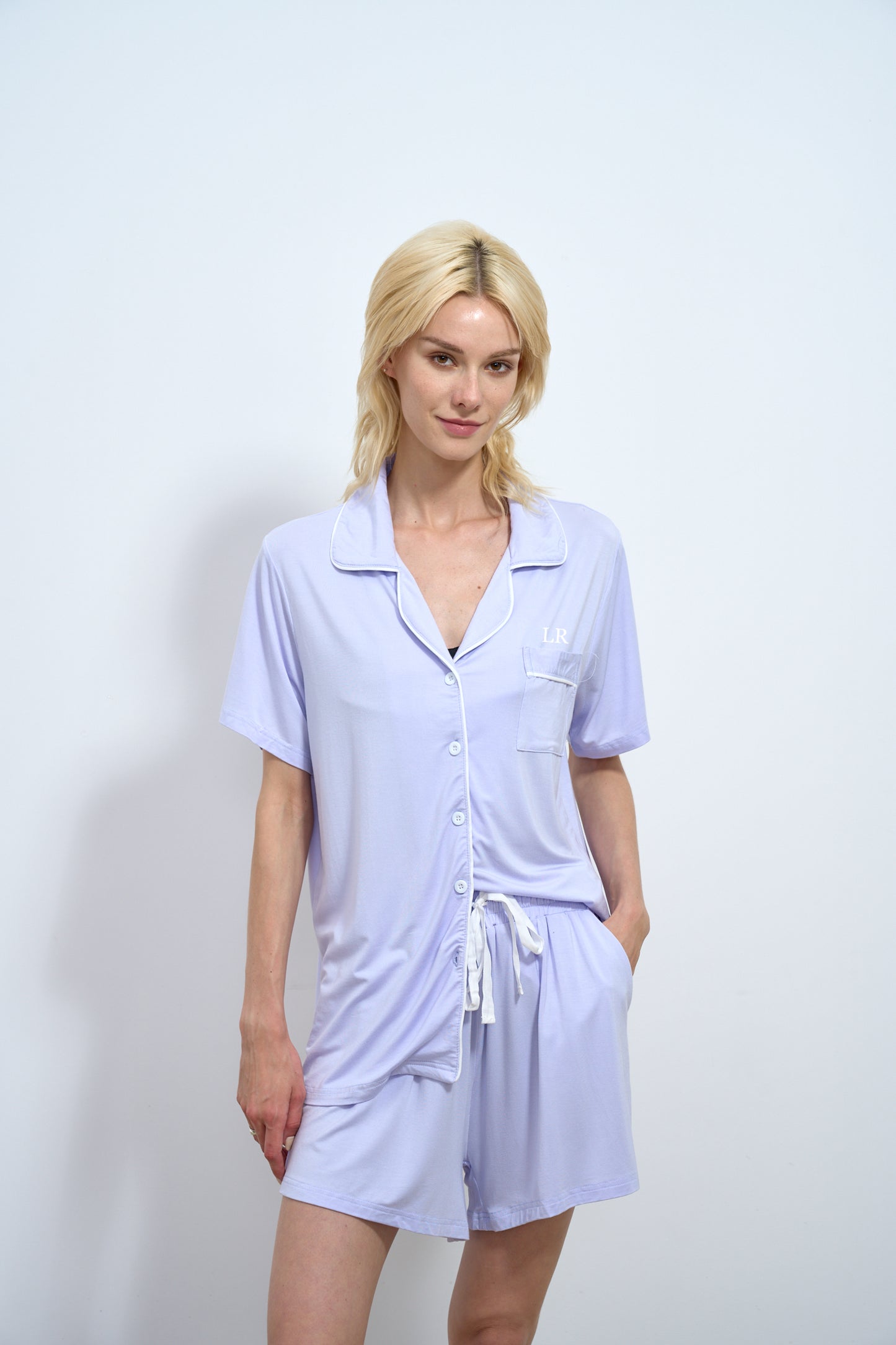 Periwinkle Lilac Super Soft Short Pyjama Set