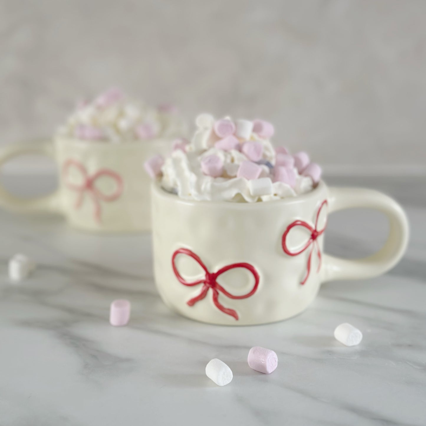 Red Bow Ceramic Mug