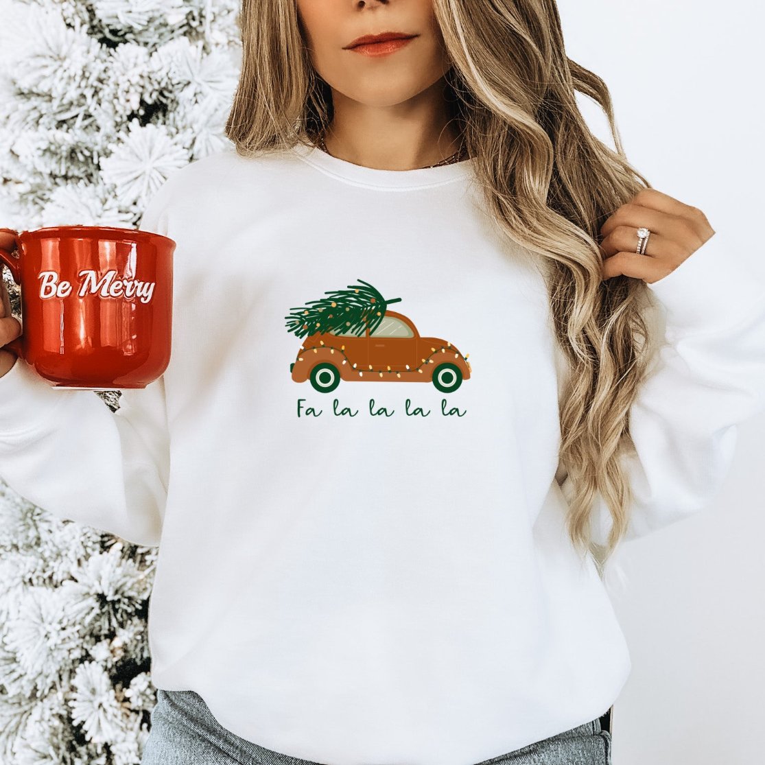 Christmas Tree Car Christmas Jumper