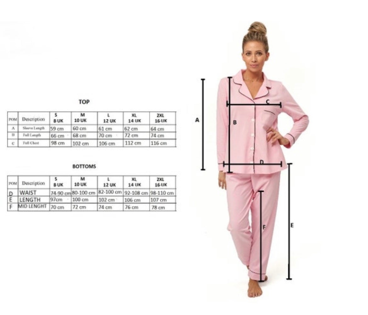 Women's Pink Long Cotton Pyjama Set