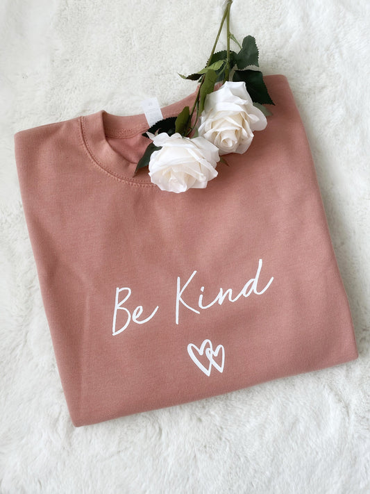 Be Kind Sweatshirt - Baby Pink
