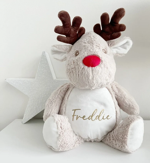 Personalised Christmas Plush Reindeer